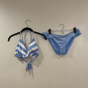 Light Blue Striped bikini set (L)